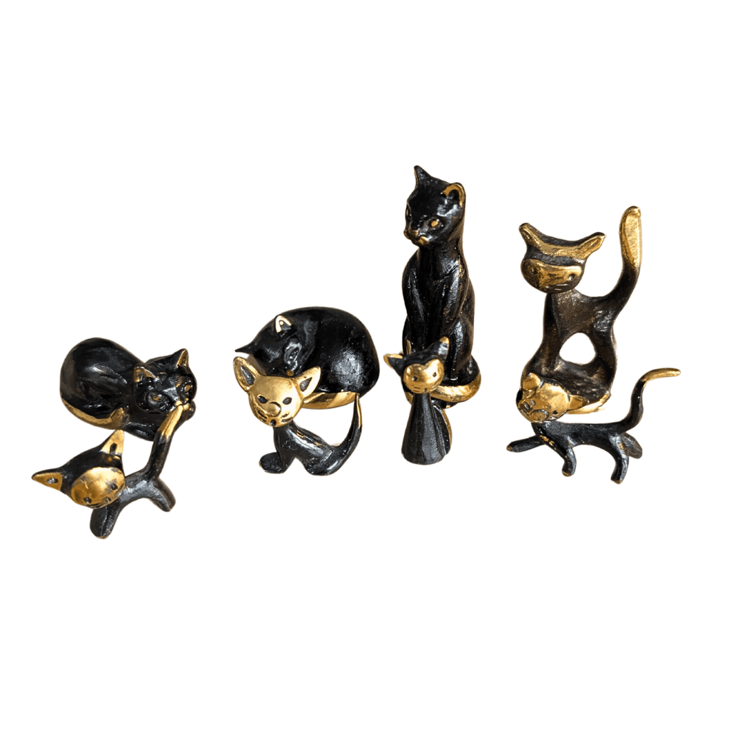 Kleine Walter Bosse Katzenfiguren für Herta Baller, 8 Varianten