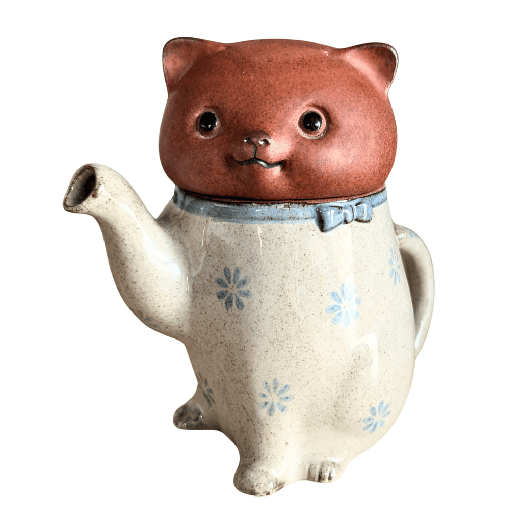 Seltene Katzen-Kanne aus Steinzeug, Ibuki Oriental Art