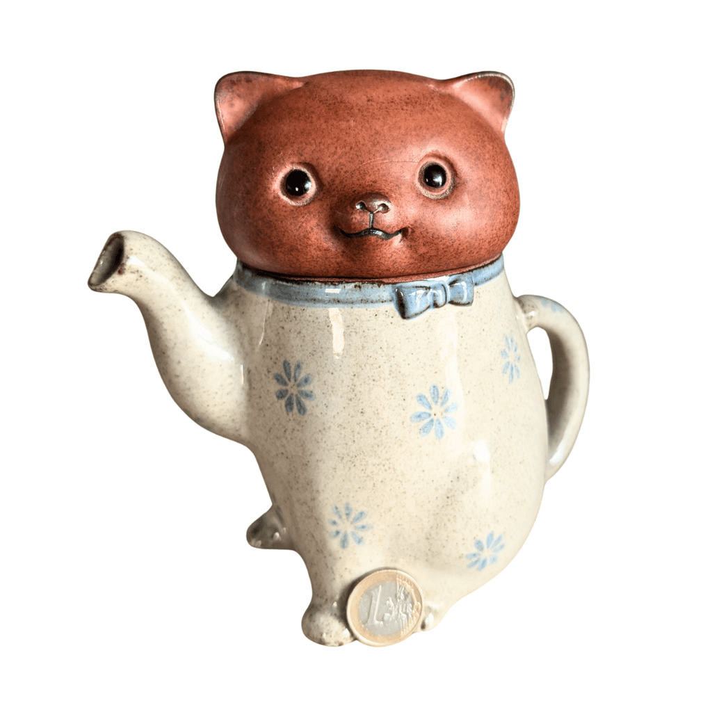 Seltene Katzen-Kanne aus Steinzeug, Ibuki Oriental Art