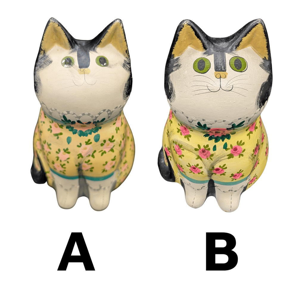 Seltene Katzen-Keramik nach Joan de Bethel (18 cm), 2 Varianten