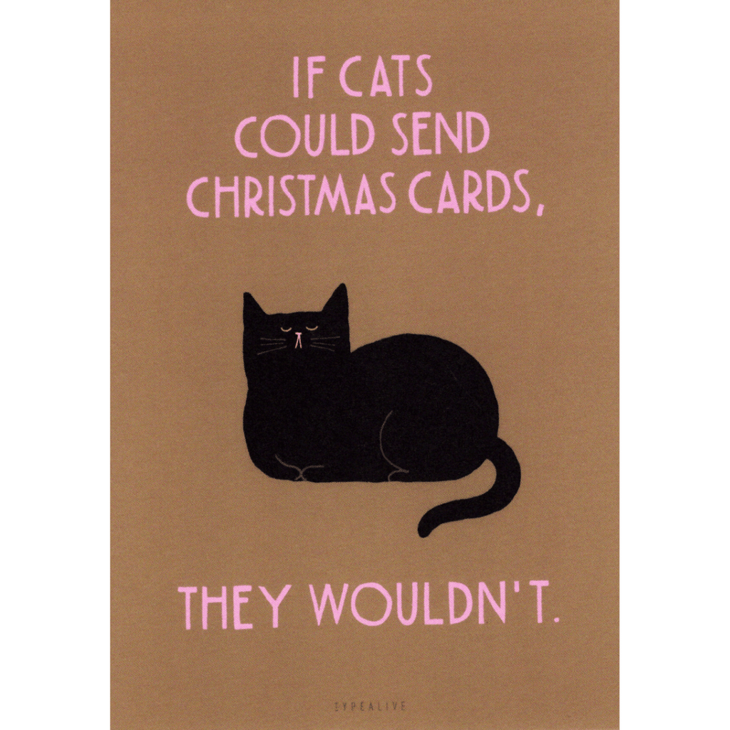 Postkarte "If Cats Could Send Christmas Cards"