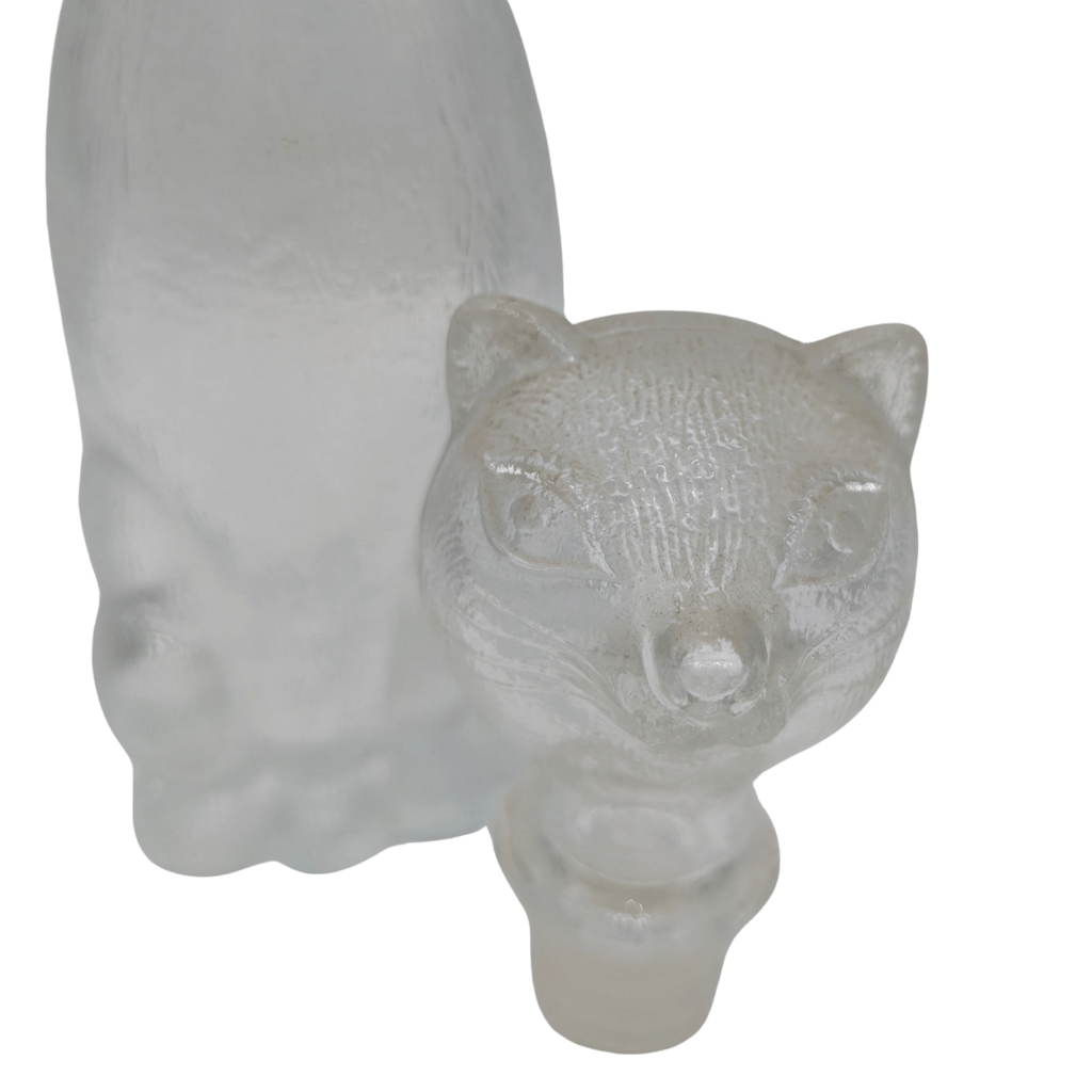 Vintage Empoli Glasflasche Katze, Dekanter transparent