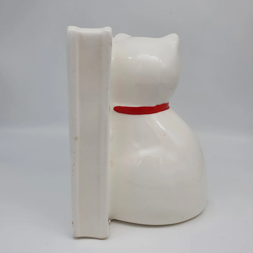 2 Katzen-Buchstützen aus Keramik, Niederlande Sir Mittens
