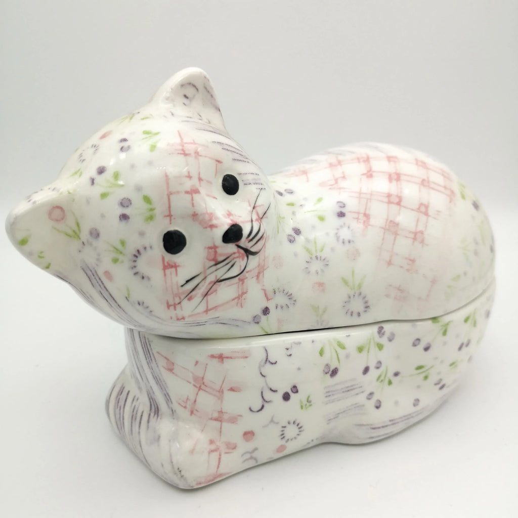 Deckeldose "Freundliche Katze" aus Porzellan Sir Mittens