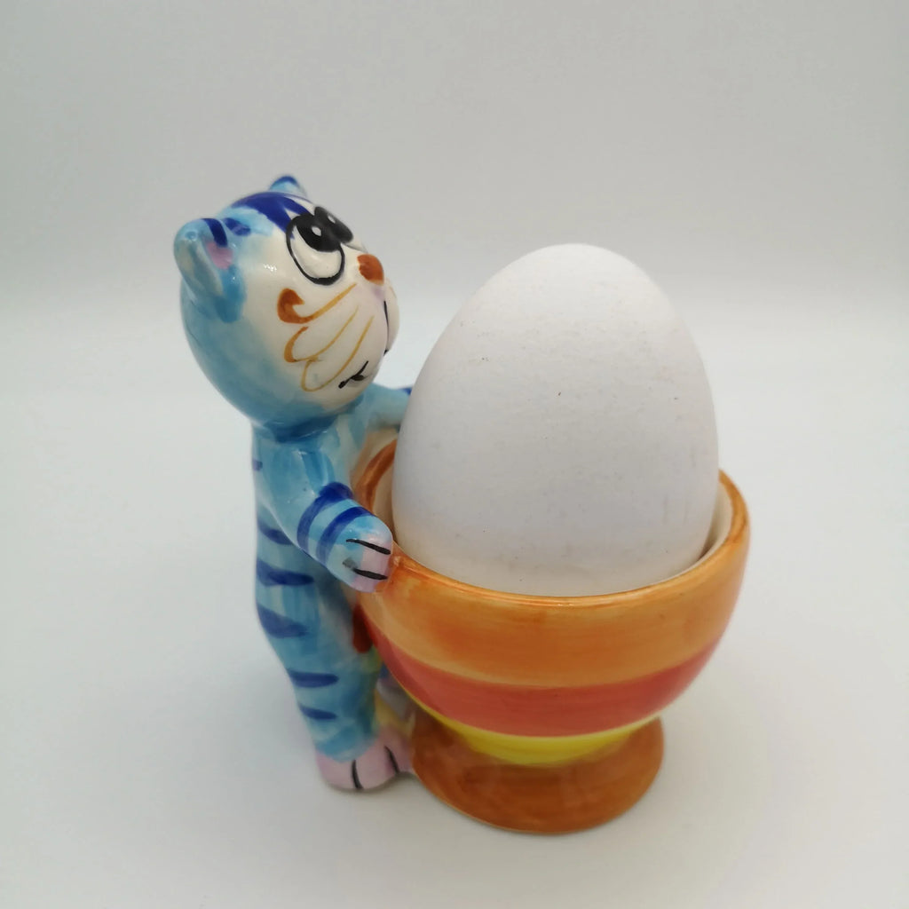 Eierbecher mit Katzenfigur, 6 Varianten Sir Mittens