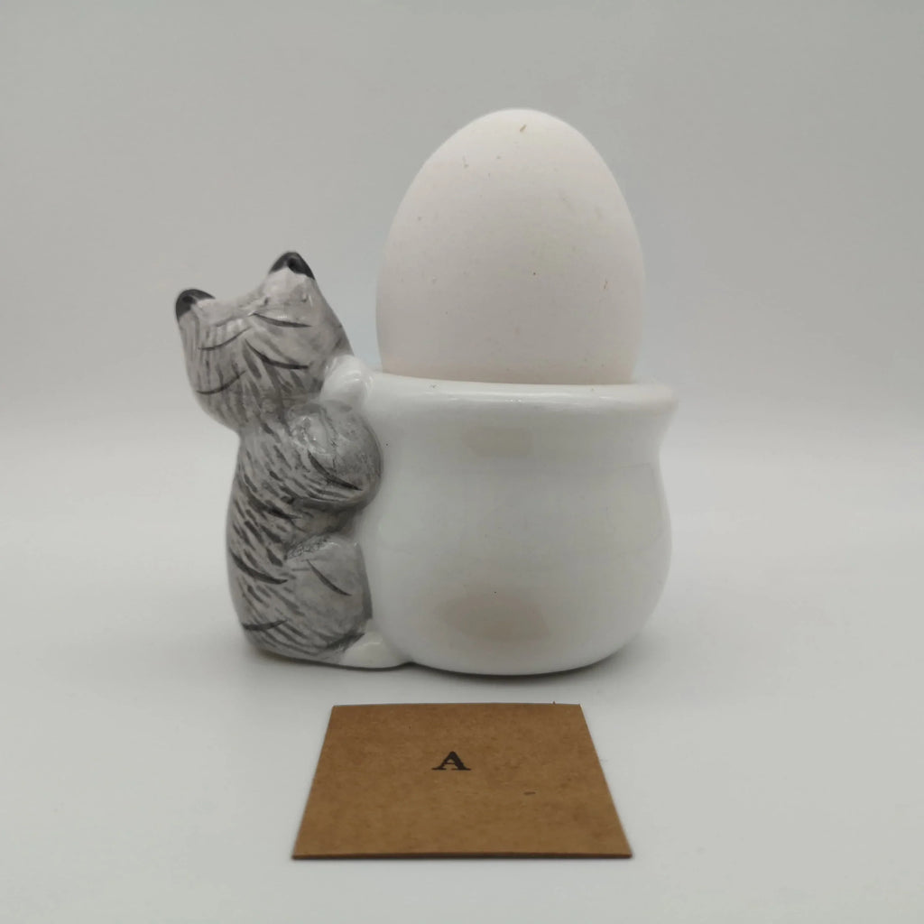Eierbecher mit Katzenfigur, 6 Varianten Sir Mittens