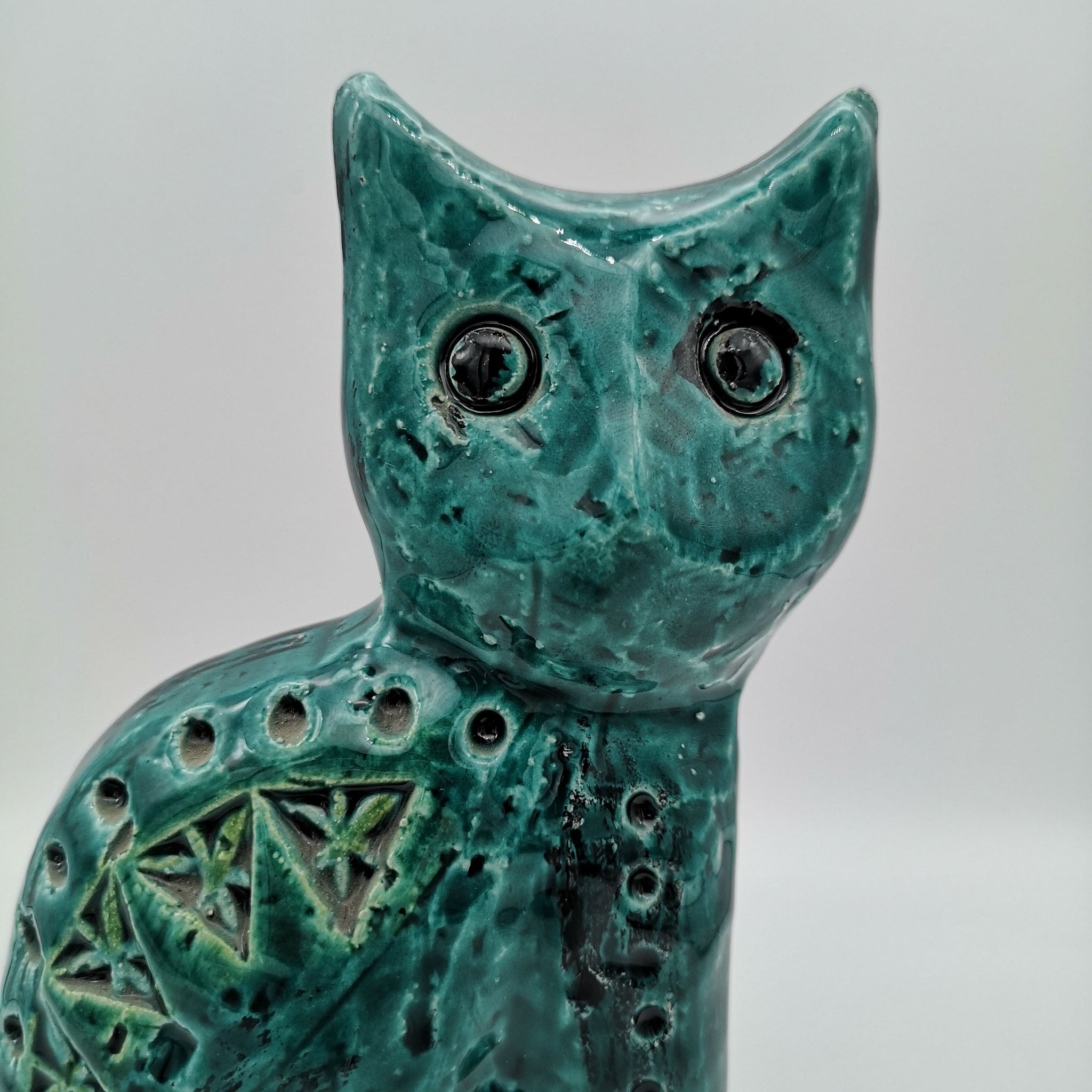 美品 】イタリア製 FLAVIA MONTELUPO 幾何学模様 「ネコ」