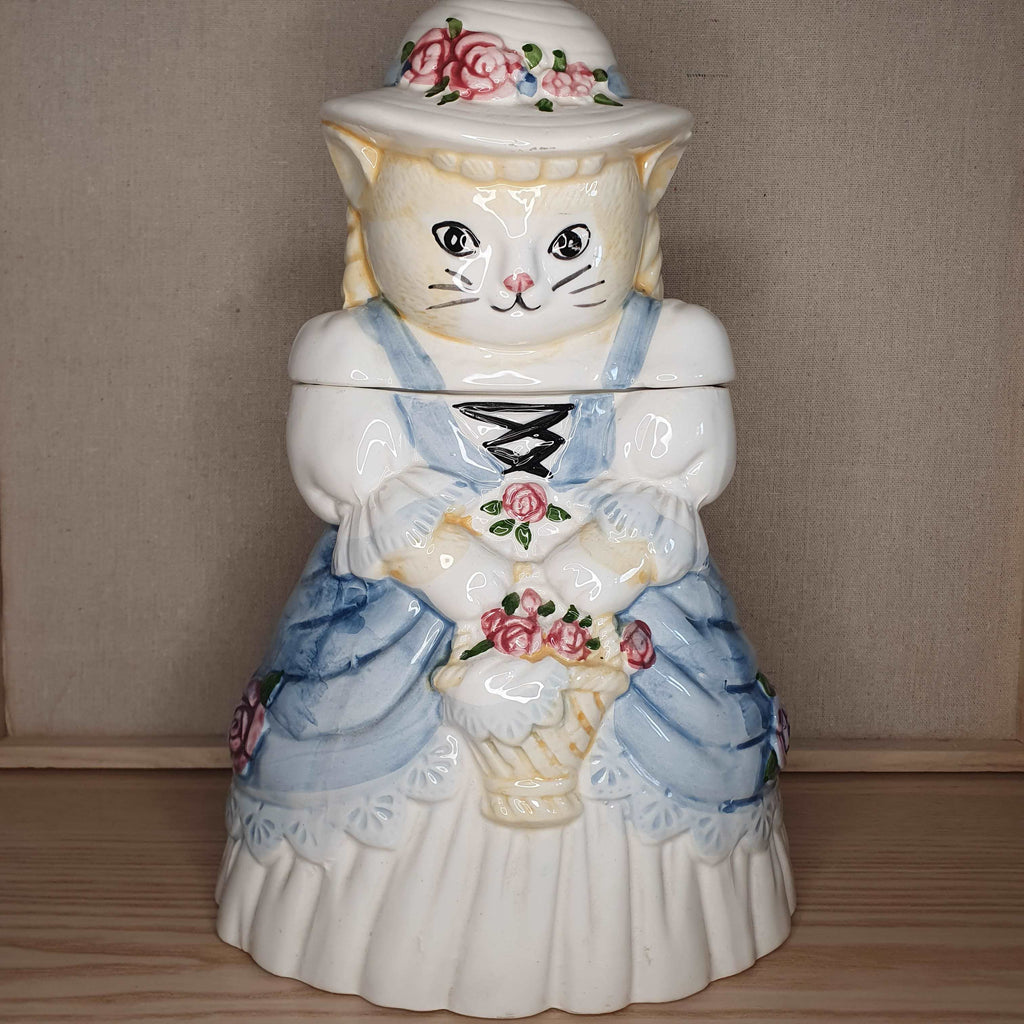 Große Keksdose "Katzendame" aus Porzellan, 21 x 32 cm Sir Mittens
