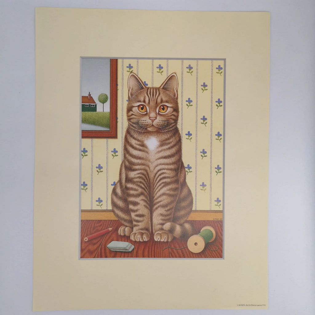 Kunstdruck "Hauskatze" von Erno Tromp, Niederlande Sir Mittens