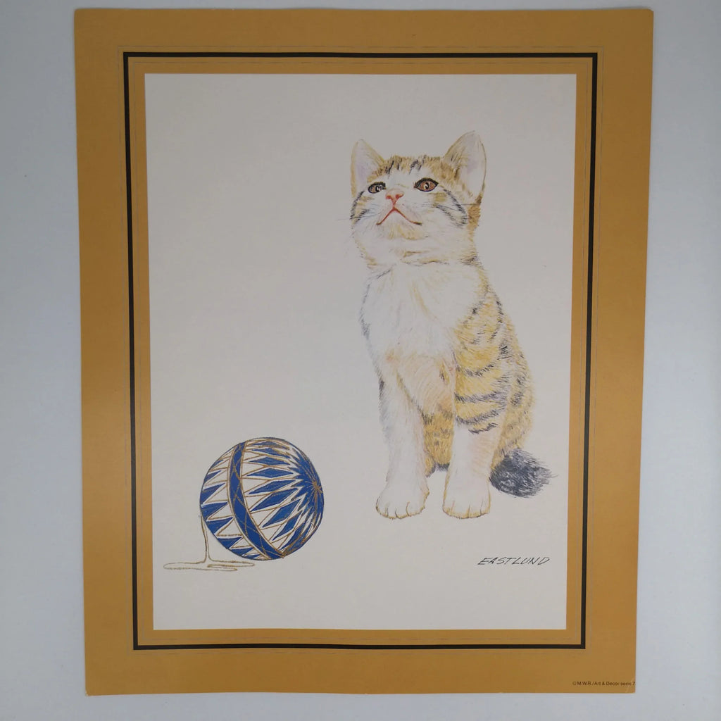 Kunstdruck "Katzenjunges mit Ball", Eastlund Sir Mittens