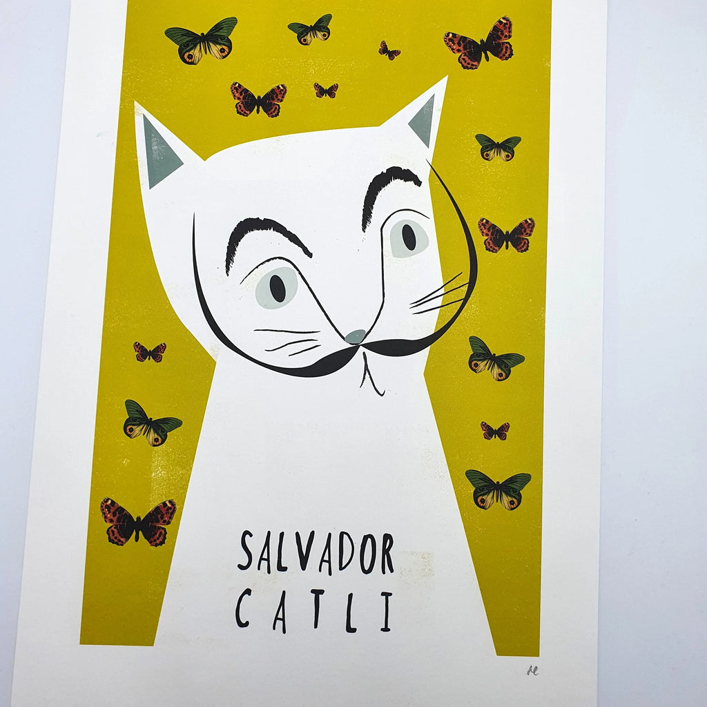 Kunstdruck "Salvador Catli", A4-Print Sir Mittens