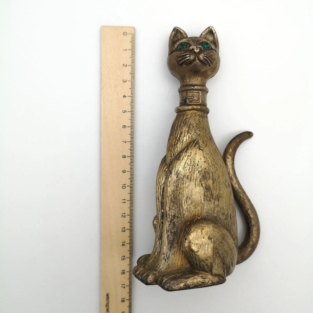 Messing-Katzenfigur mit drehbarem Kopf Sir Mittens