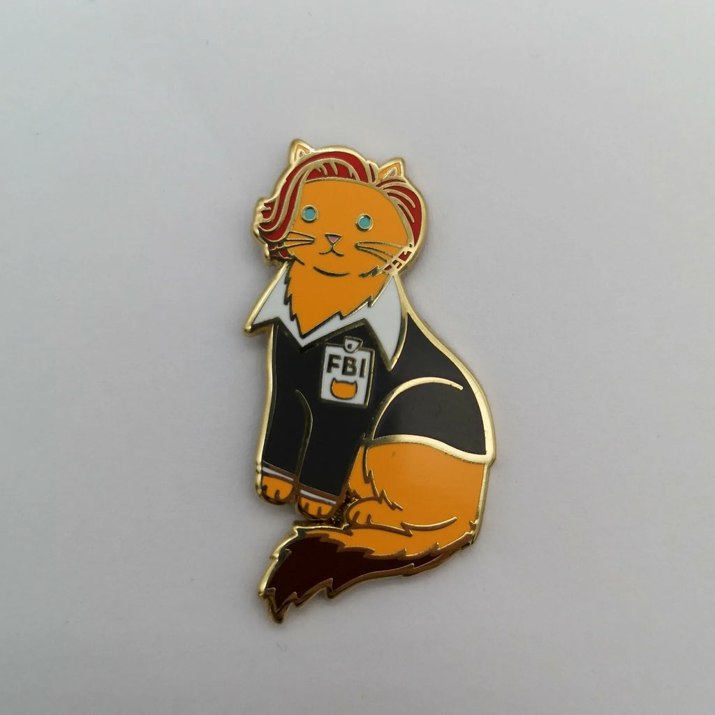 Pin "FBI Scully Cat" aus Emaille Sir Mittens