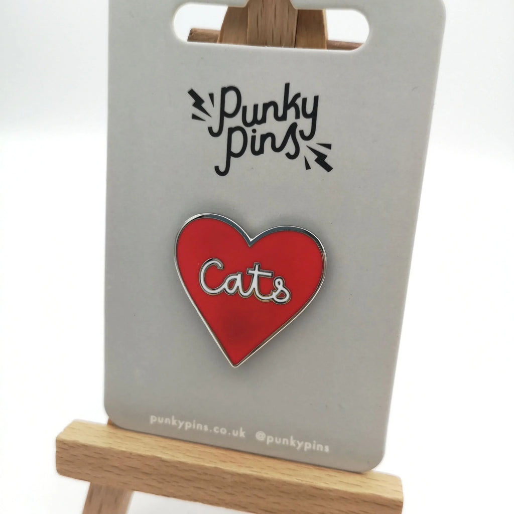 Pin "I love Cats" aus Emaille Sir Mittens