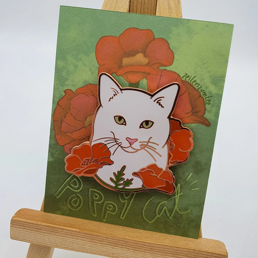 Pin "Poppy Cat" aus Emaille Sir Mittens