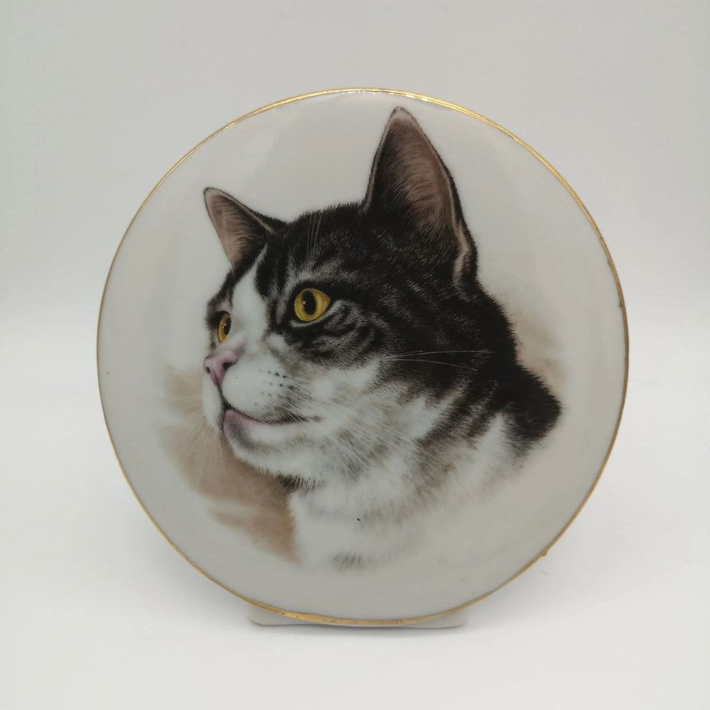 Porzellan-Aufsteller mit Katzenportrait Sir Mittens