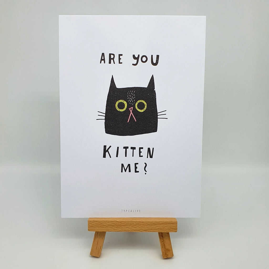 Postkarte "Are You Kitten Me?" Sir Mittens