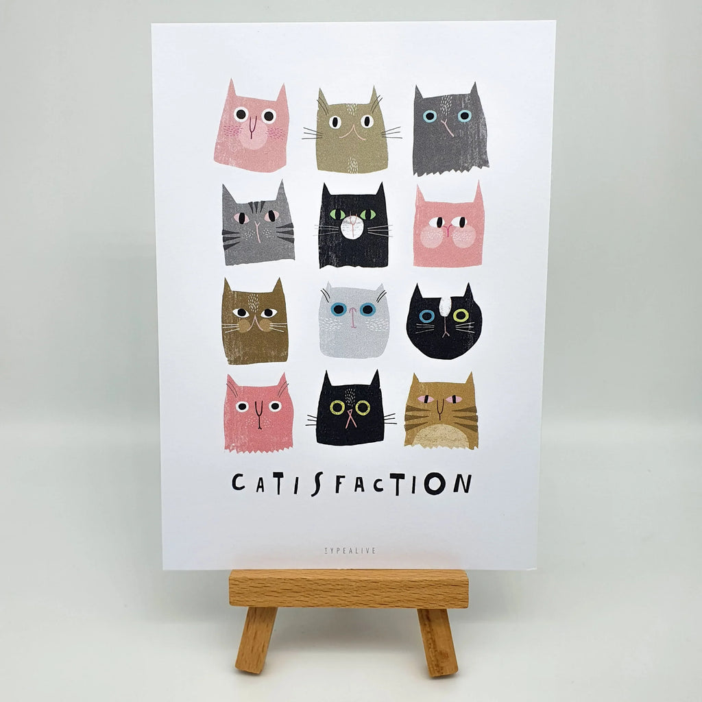 Postkarte "Catisfaction" Sir Mittens