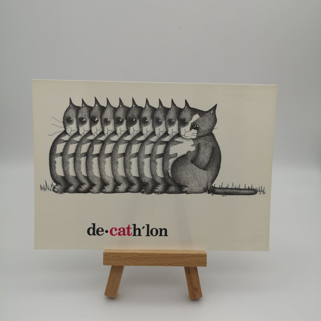 Postkarte mit Katzenmotiv