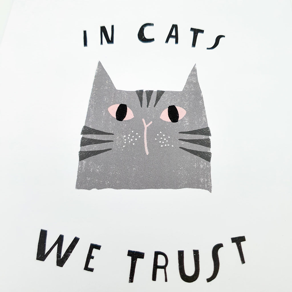 Print "In Cats We Trust", zwei Größen Sir Mittens