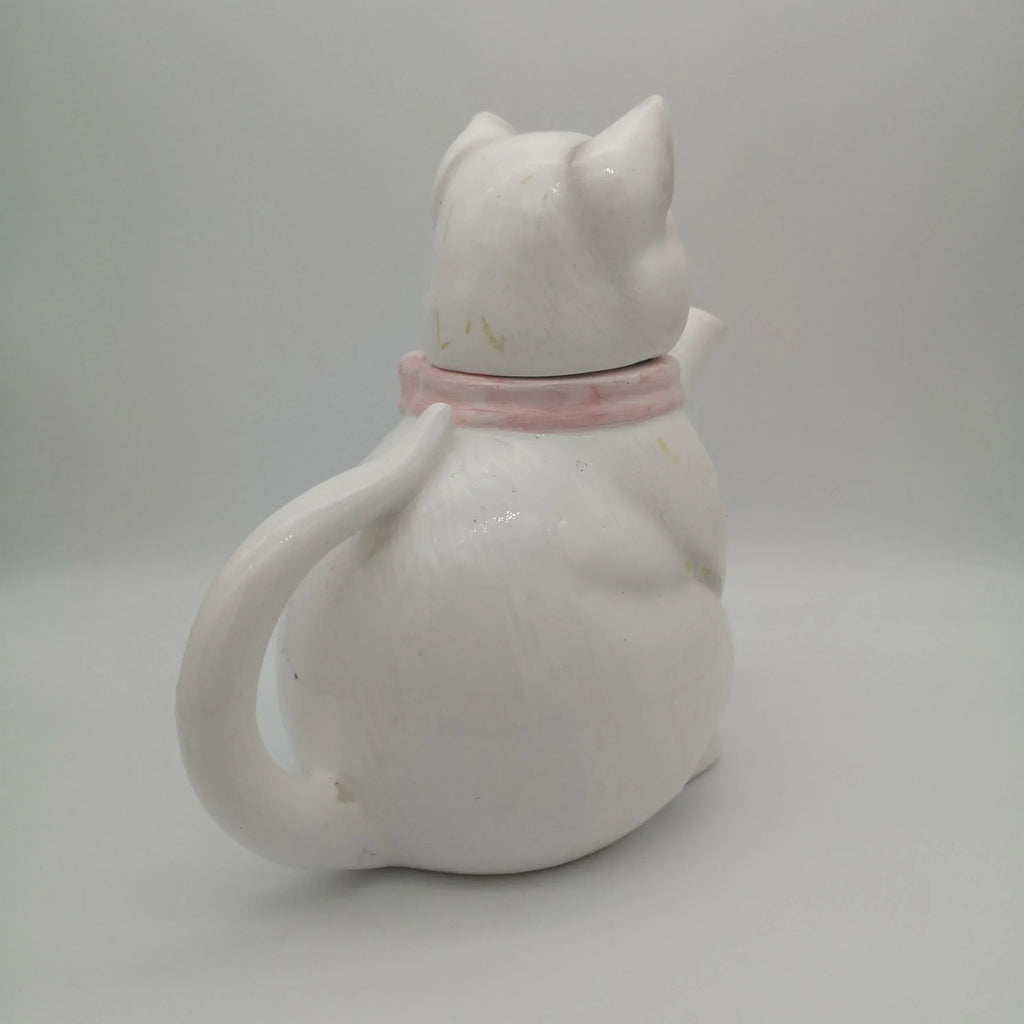 Retro-Teekanne "Katze mit rosa Schleife" aus Porzellan Sir Mittens
