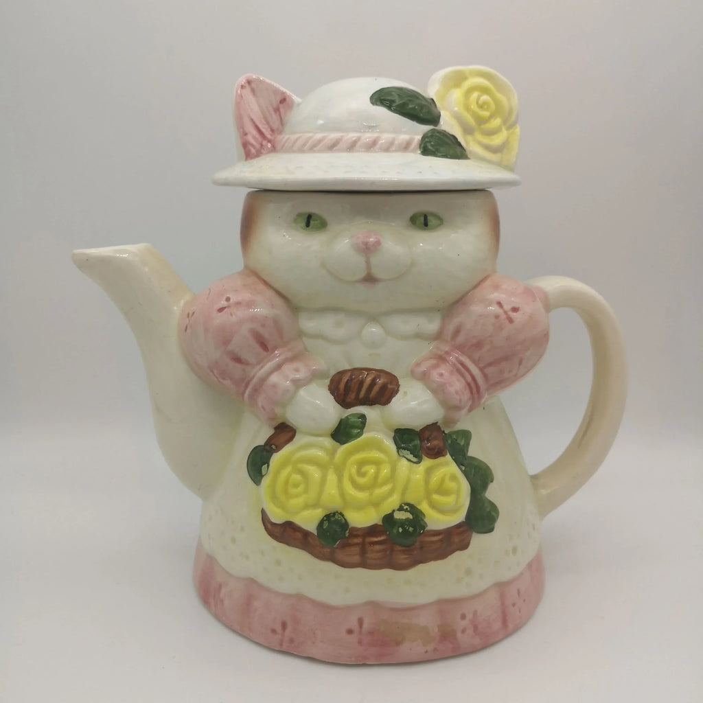 Retro-Teekanne "Katzendame" aus Porzellan Sir Mittens