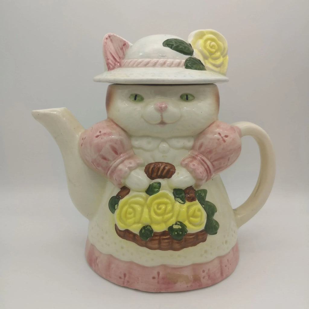 Retro-Teekanne "Katzendame" aus Porzellan Sir Mittens