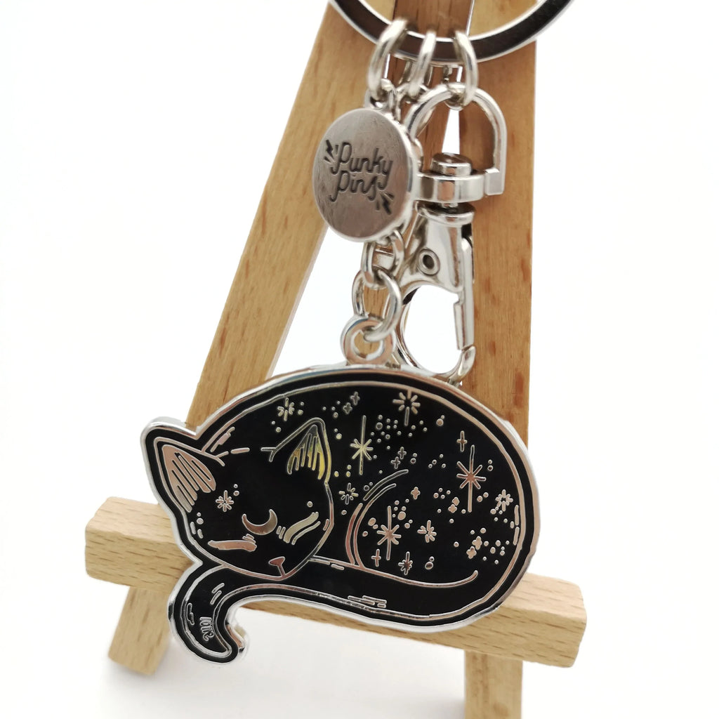 Schlüsselanhänger "Mystical Cats" aus Emaille Sir Mittens