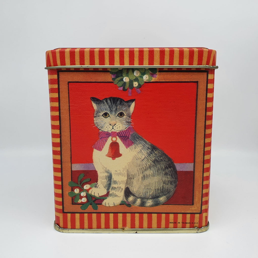 Weihnachtliche Blechdosen mit Katzenmotiv, 2 Größen Sir Mittens