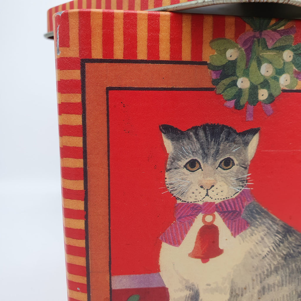 Weihnachtliche Blechdosen mit Katzenmotiv, 2 Größen Sir Mittens